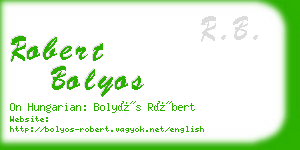 robert bolyos business card